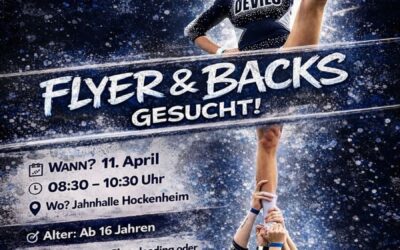 Blue Devils Cheerleader suchen Verstärkung
