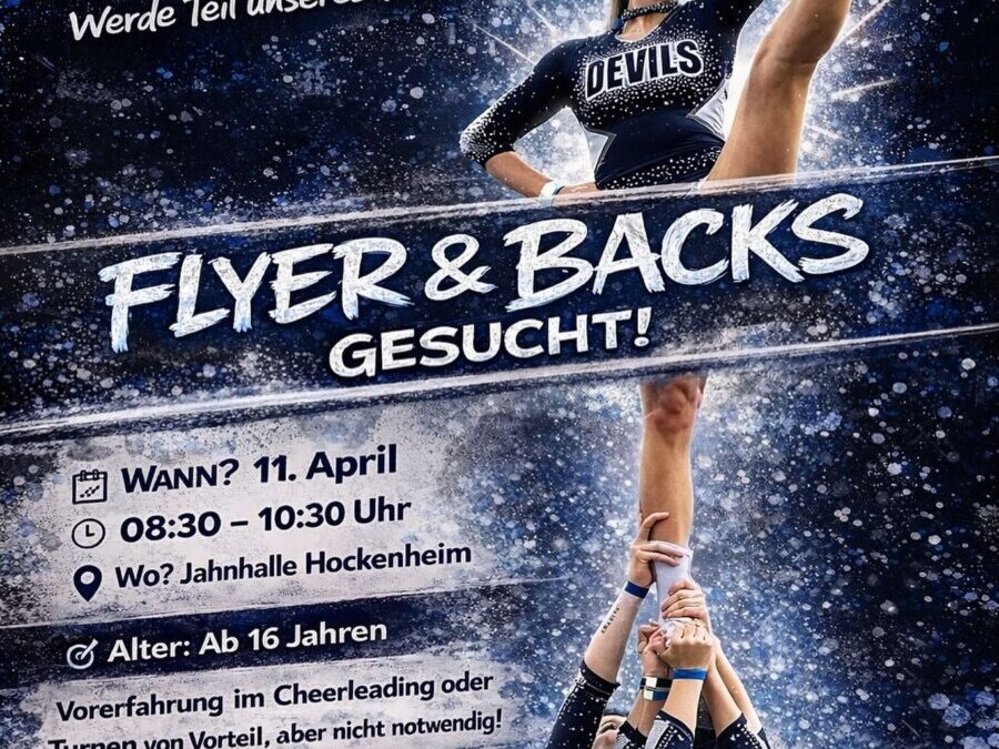 Blue Devils Cheerleader suchen Verstärkung